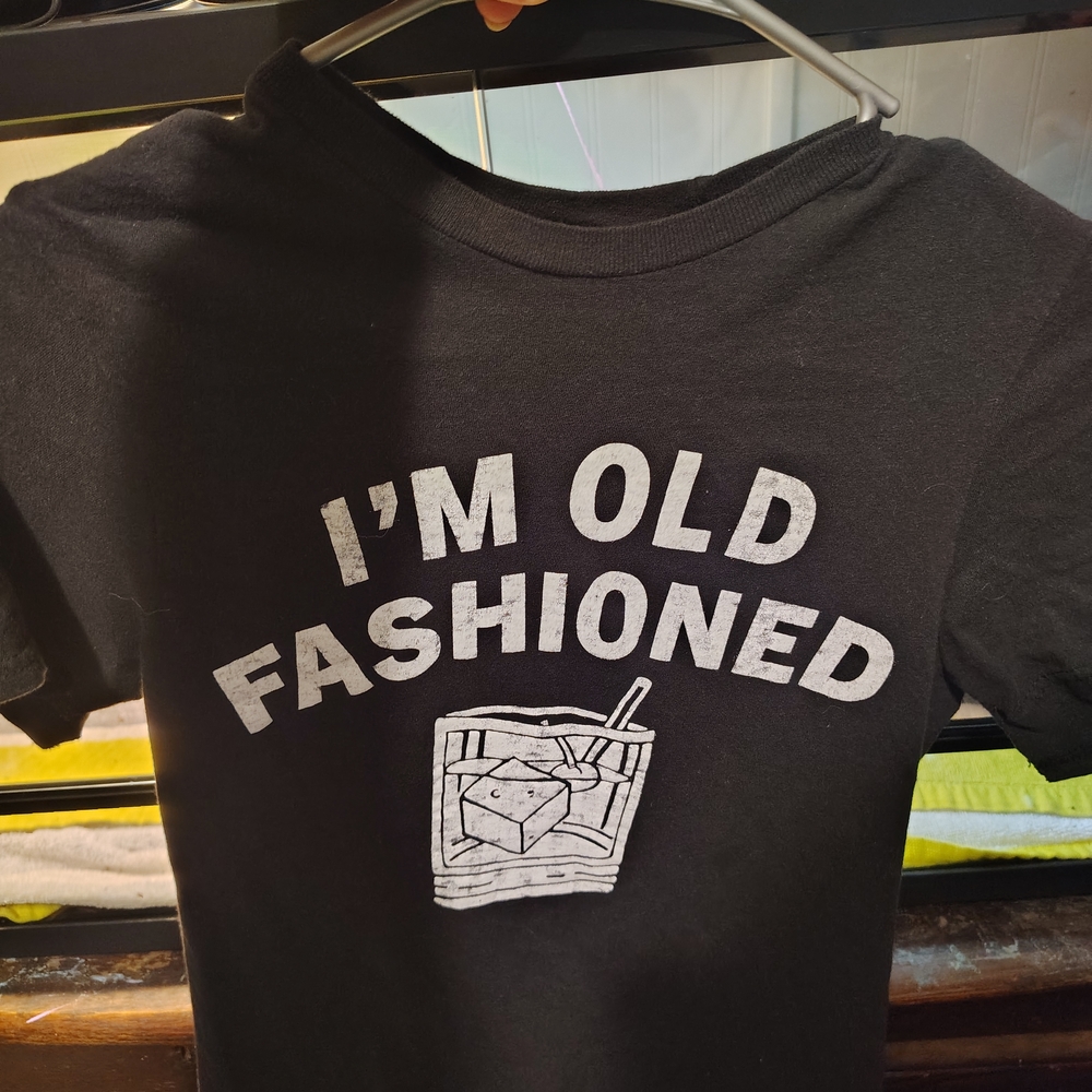 Hybrid Apparel Black T-Shirt with White Graphic